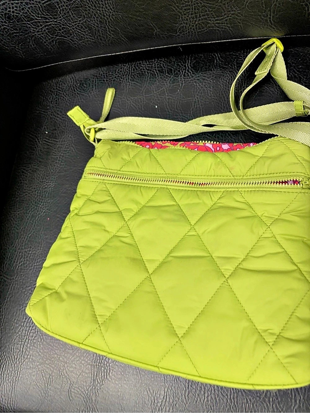 Calvin Klein Color Block Crossbody Bag Black & Red
